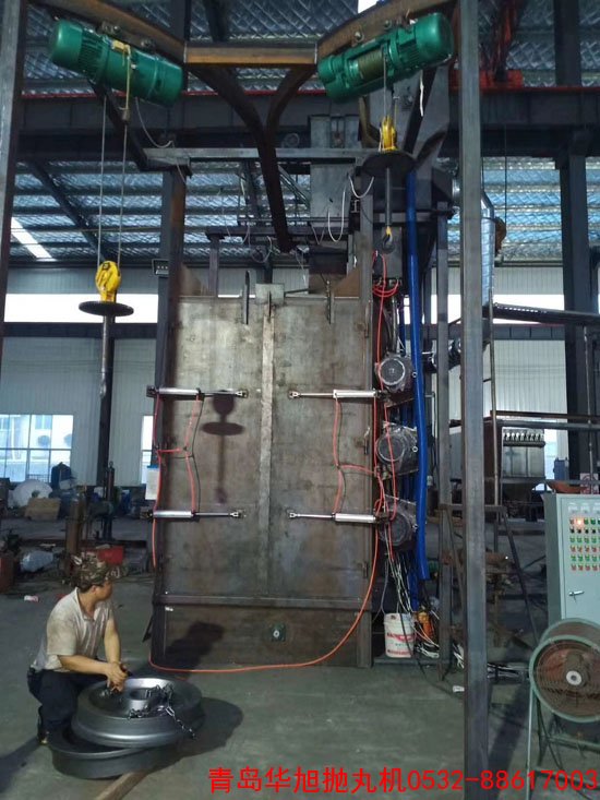 動車輪子吊鉤式拋丸機