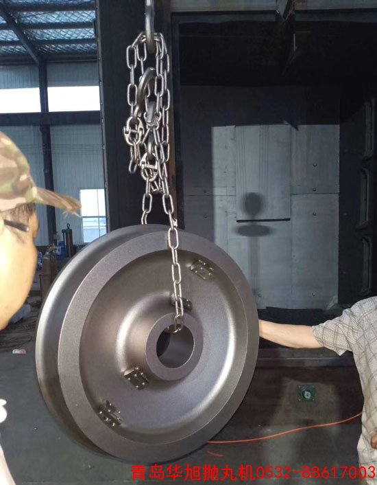 動車輪子拋丸除銹效果圖