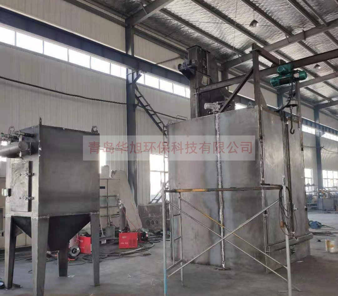 Q3710E吊鉤式拋丸機(jī)和除塵器