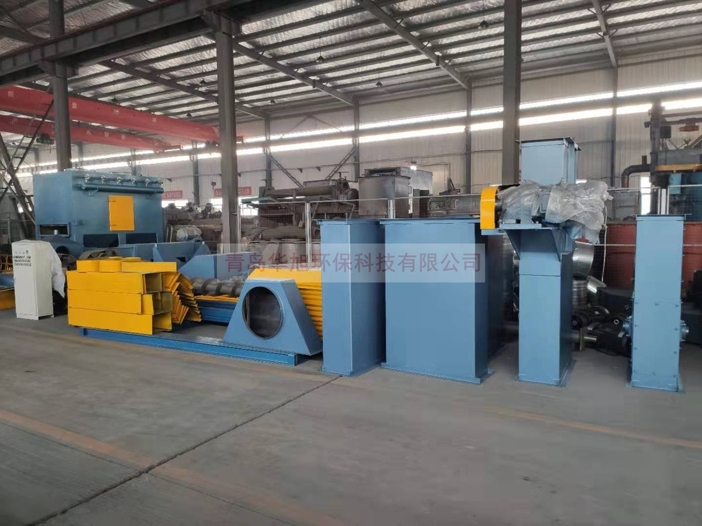 威海榮成客戶訂購的Q6912通過式拋丸機除塵器及拋丸機配件