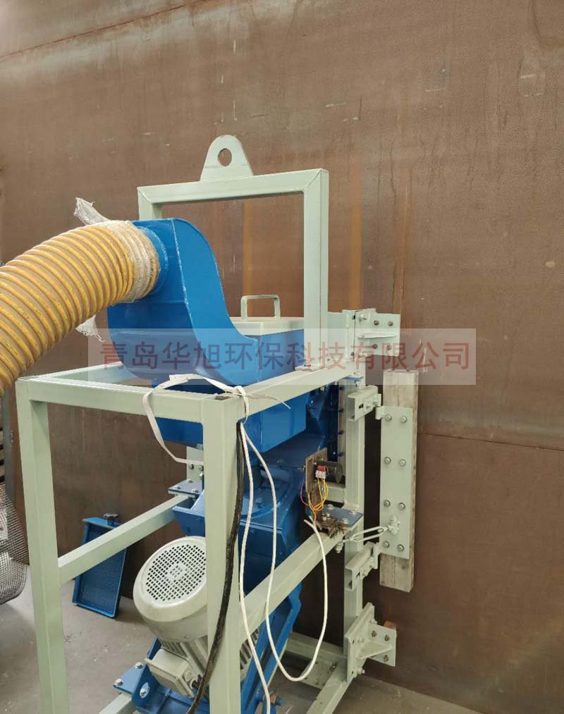 油罐外壁拋丸機(jī)發(fā)貨前試機(jī)現(xiàn)場(chǎng)