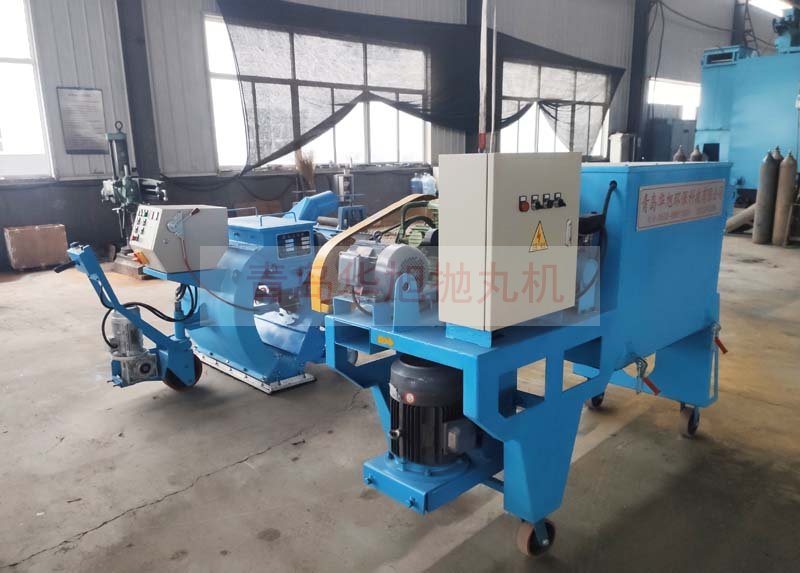 移動式拋丸機(jī)主機(jī)及除塵器