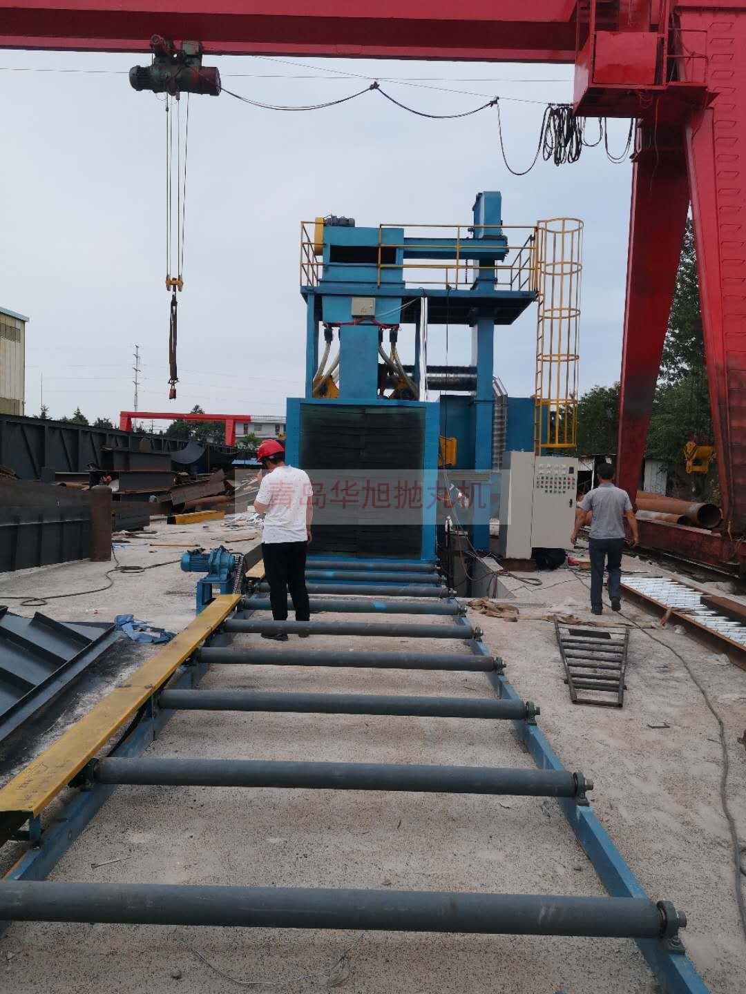 Q6918輥道通過(guò)式拋丸機(jī)調(diào)試準(zhǔn)備試車